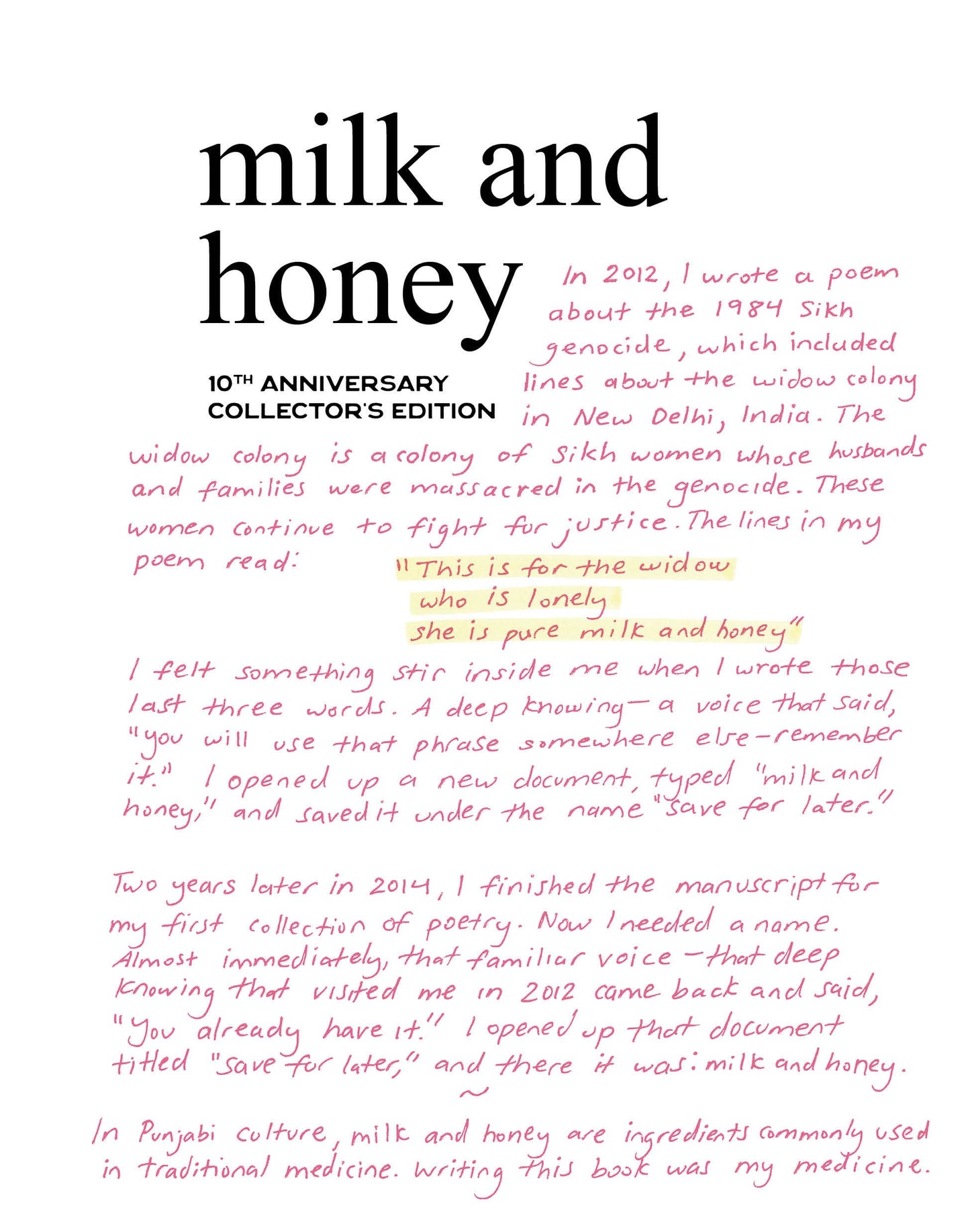 Milk and Honey