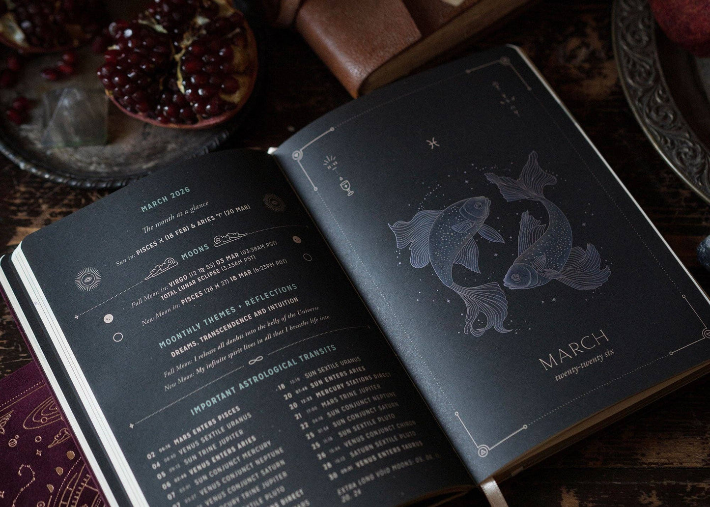 2026 Astrological Almanac & Guidebook - Pomegranate Velvet