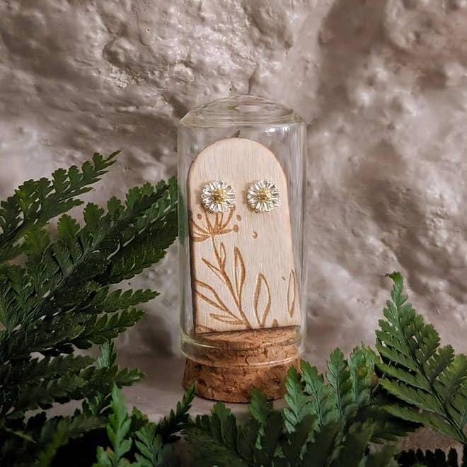 Daisy Sterling Silver Studs