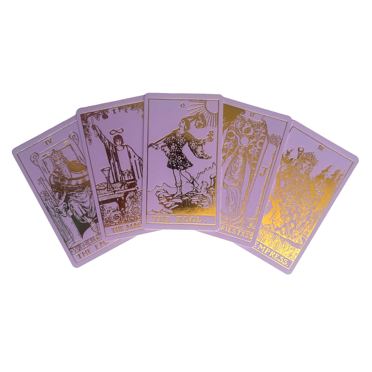 Lavender Gold Foil Tarot & Guide