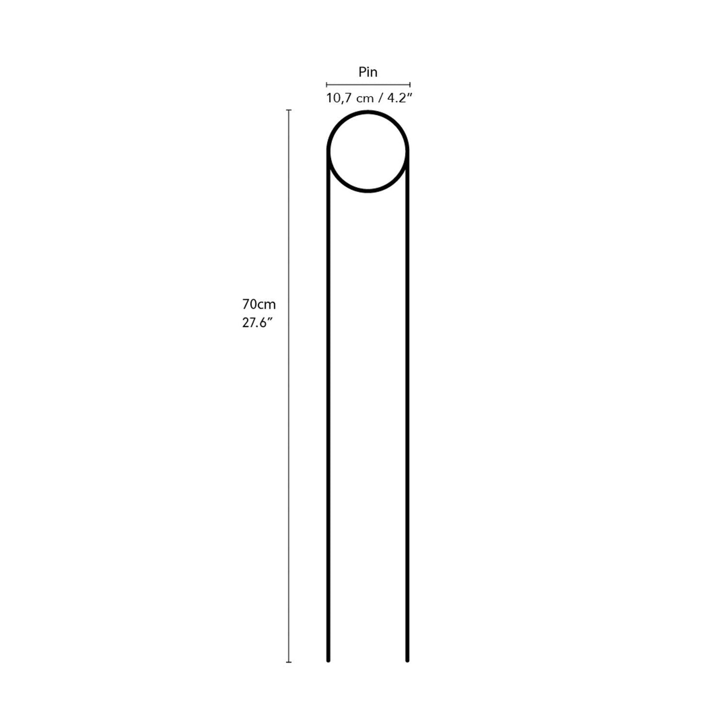 Plant Stake - Pin - Gold