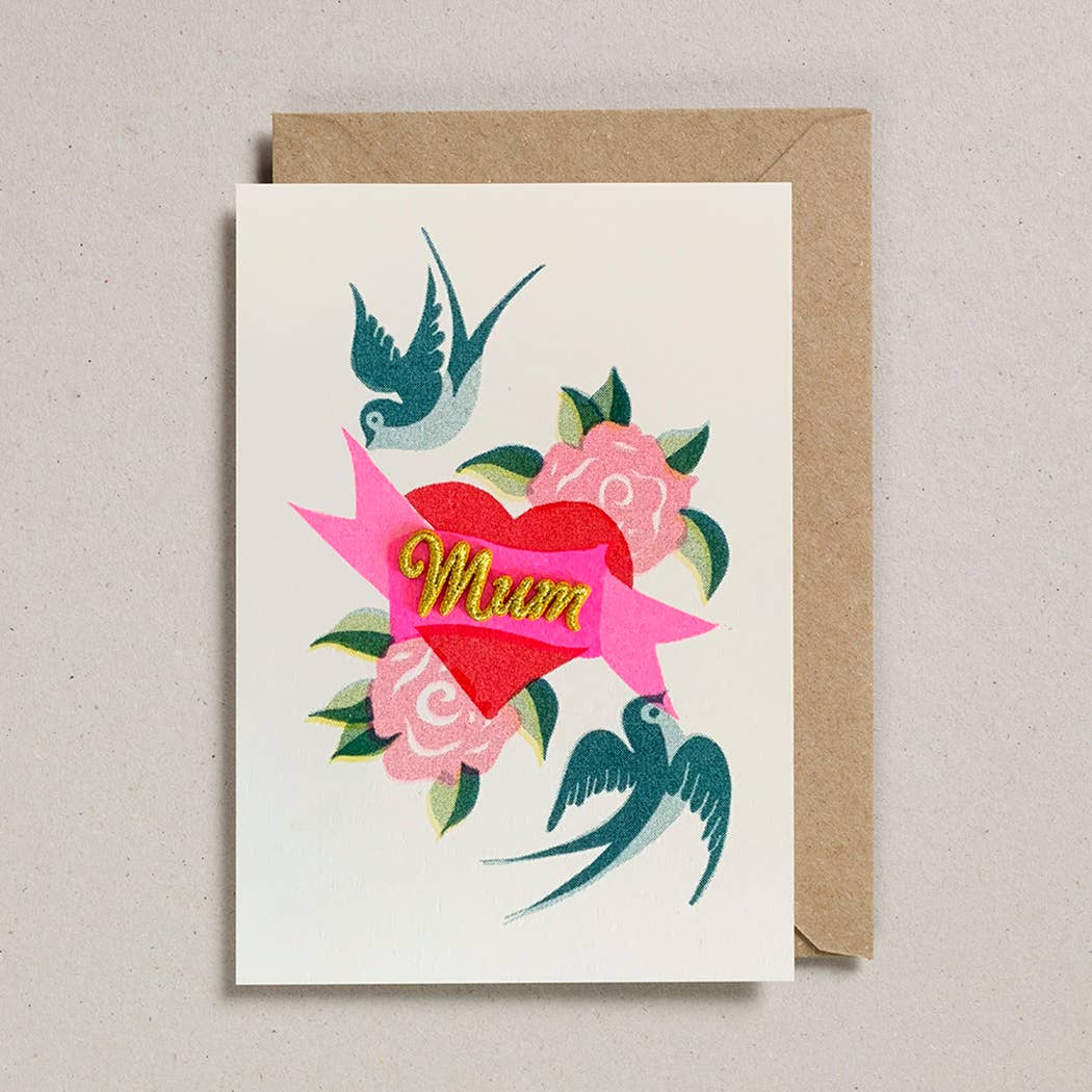 Mum Embroidery Card
