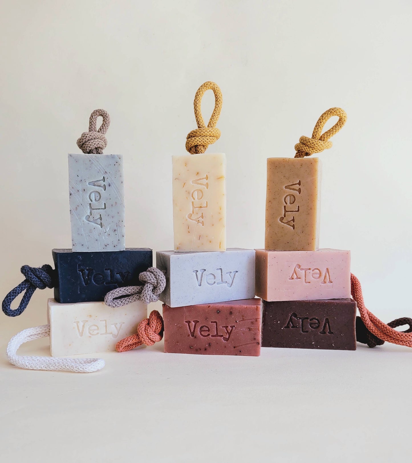 Natural Handmade Soap On A Rope "Italian Summer"