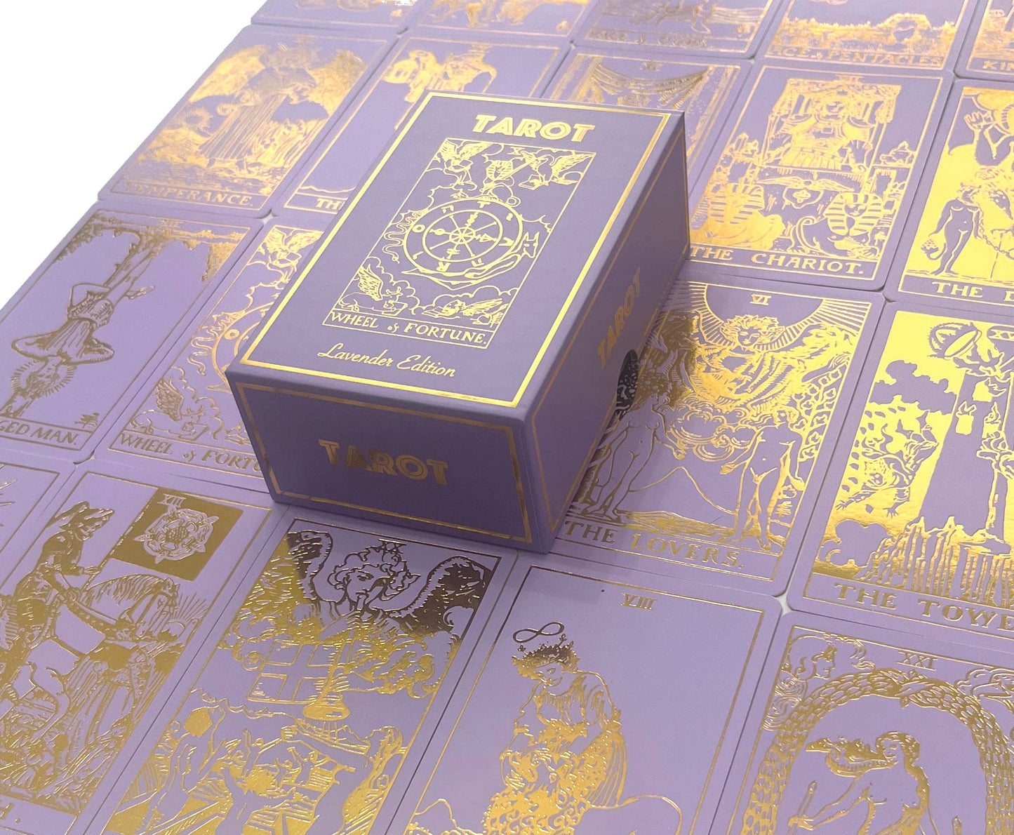 Lavender Gold Foil Tarot & Guide