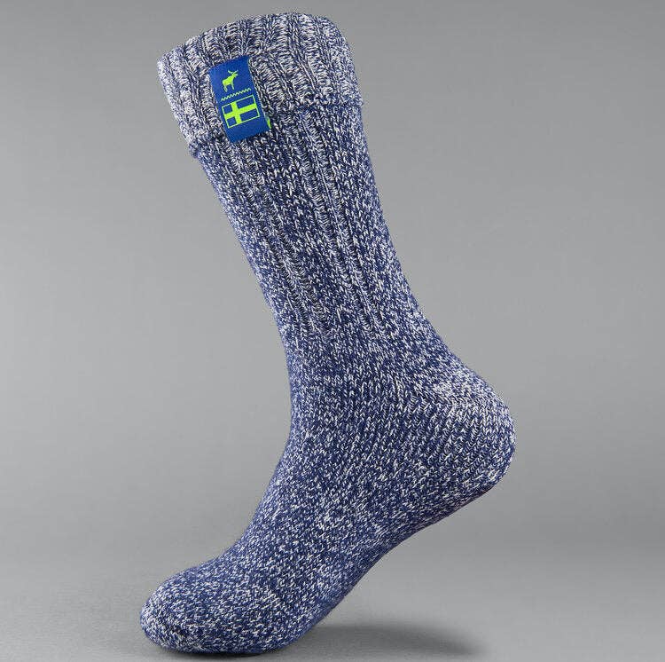 Classic Nordic Socks - Midnight Blue