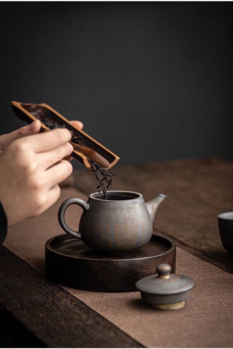 Ceramic Metallic Glaze Teapot