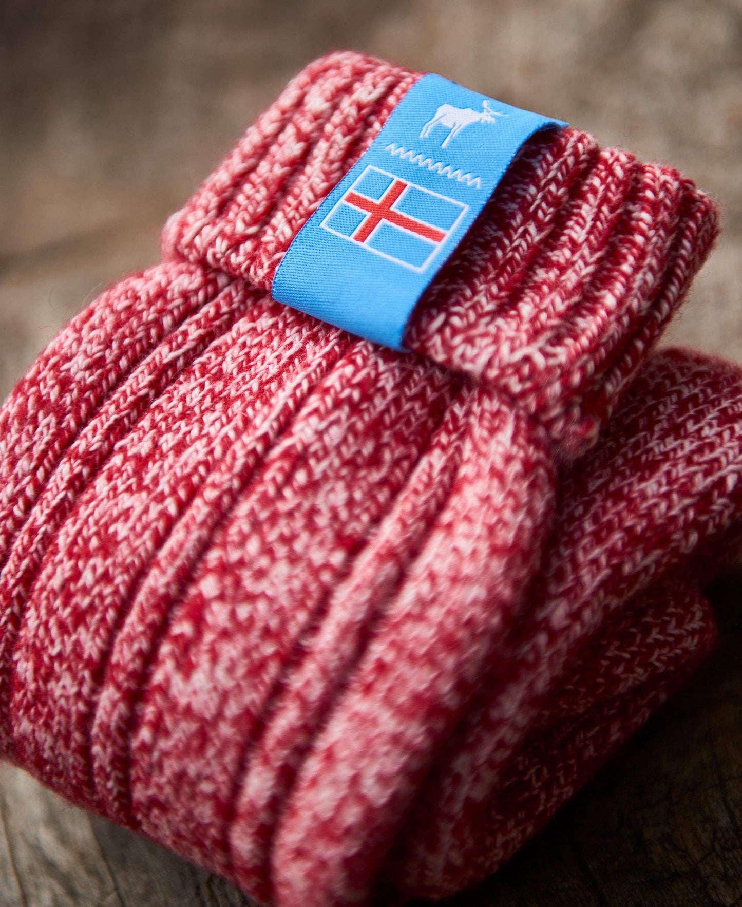Icelandic Saga Socks - Nordic Red