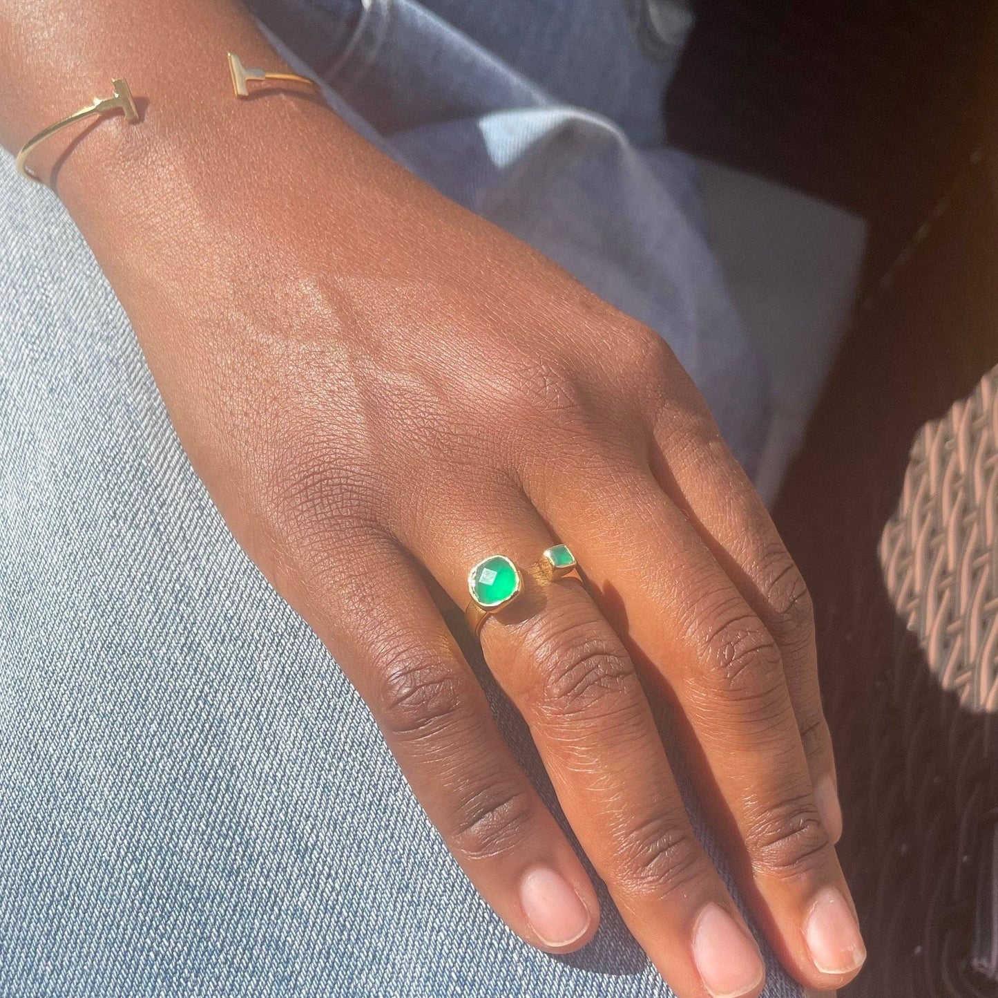 Jada Onyx + Recycled Gold Ring