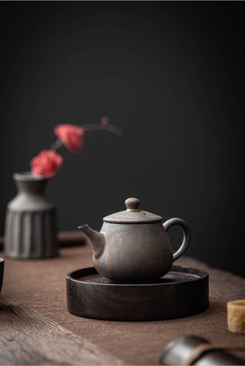 Ceramic Metallic Glaze Teapot