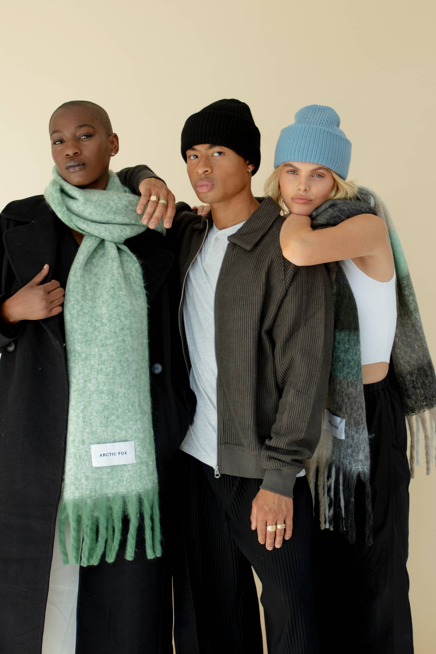 Merino Wool Beanie - Blue