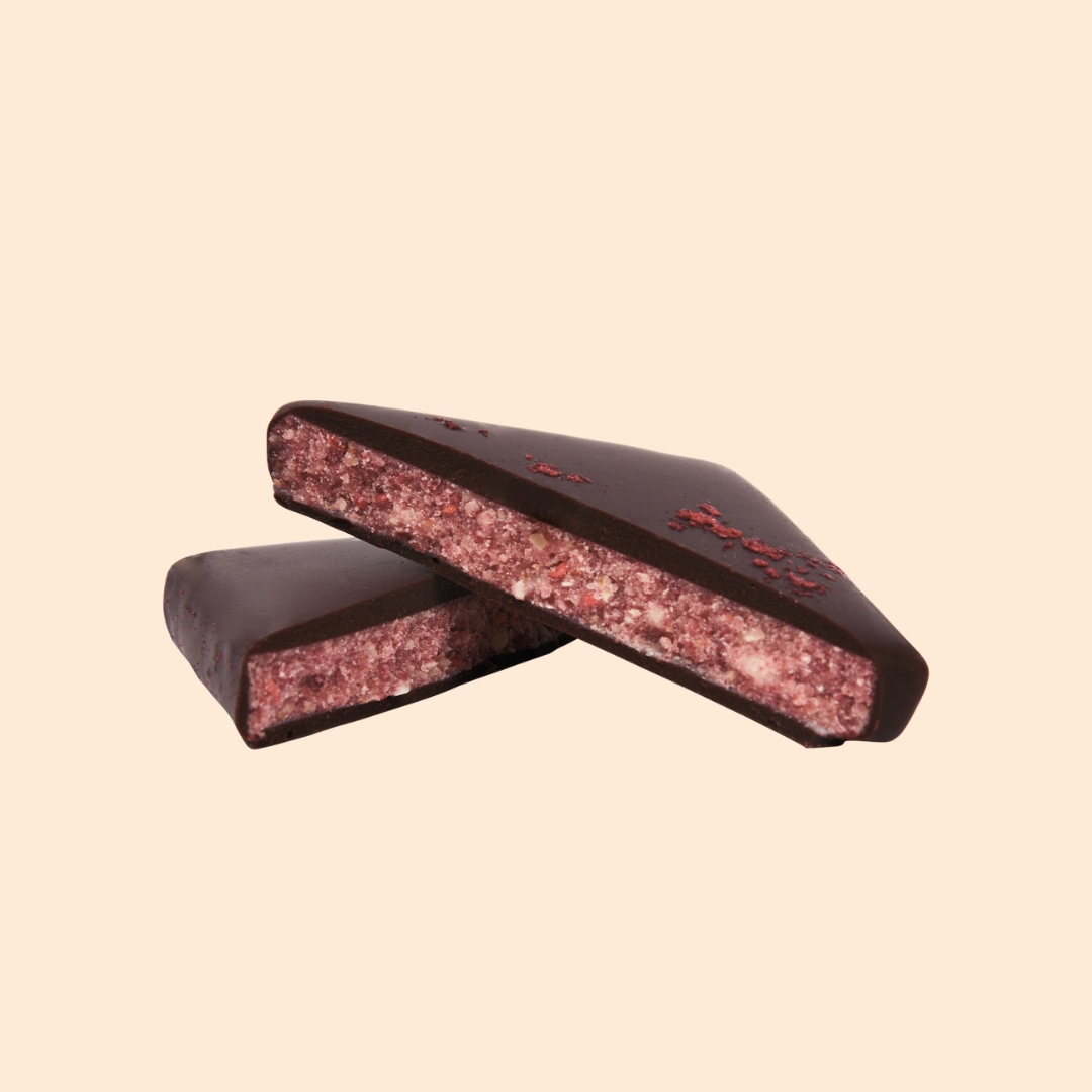 Strawberry + Macadamia Nut Butter Chocolate