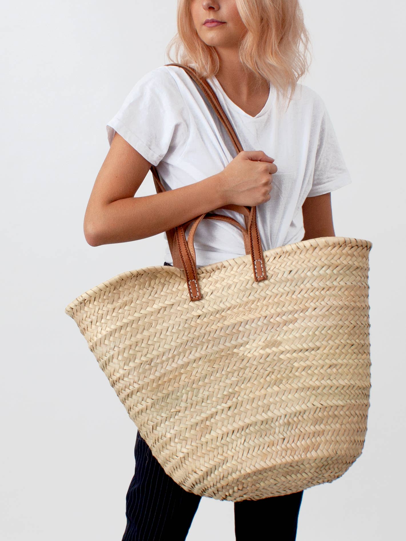 Parisienne Shopper Basket I Natural