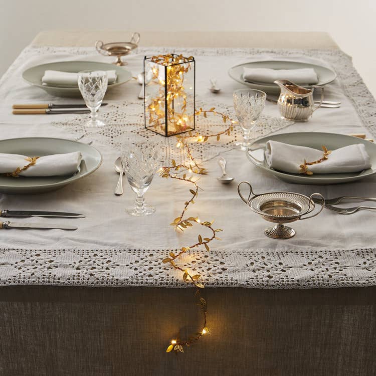 Gold Leaf Fairy Light String