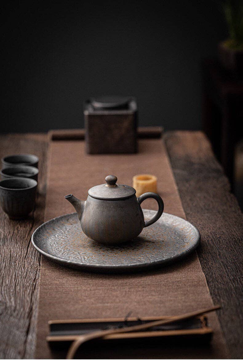 Ceramic Metallic Glaze Teapot
