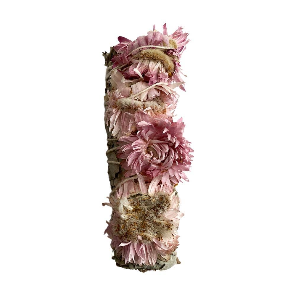 Pink Sunflower + White Sage