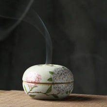Load image into Gallery viewer, Hand Painted Hydrangea Incense holder

