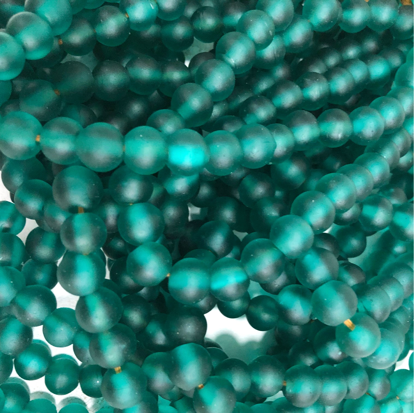 Eco Recycled Glass Bead Necklace