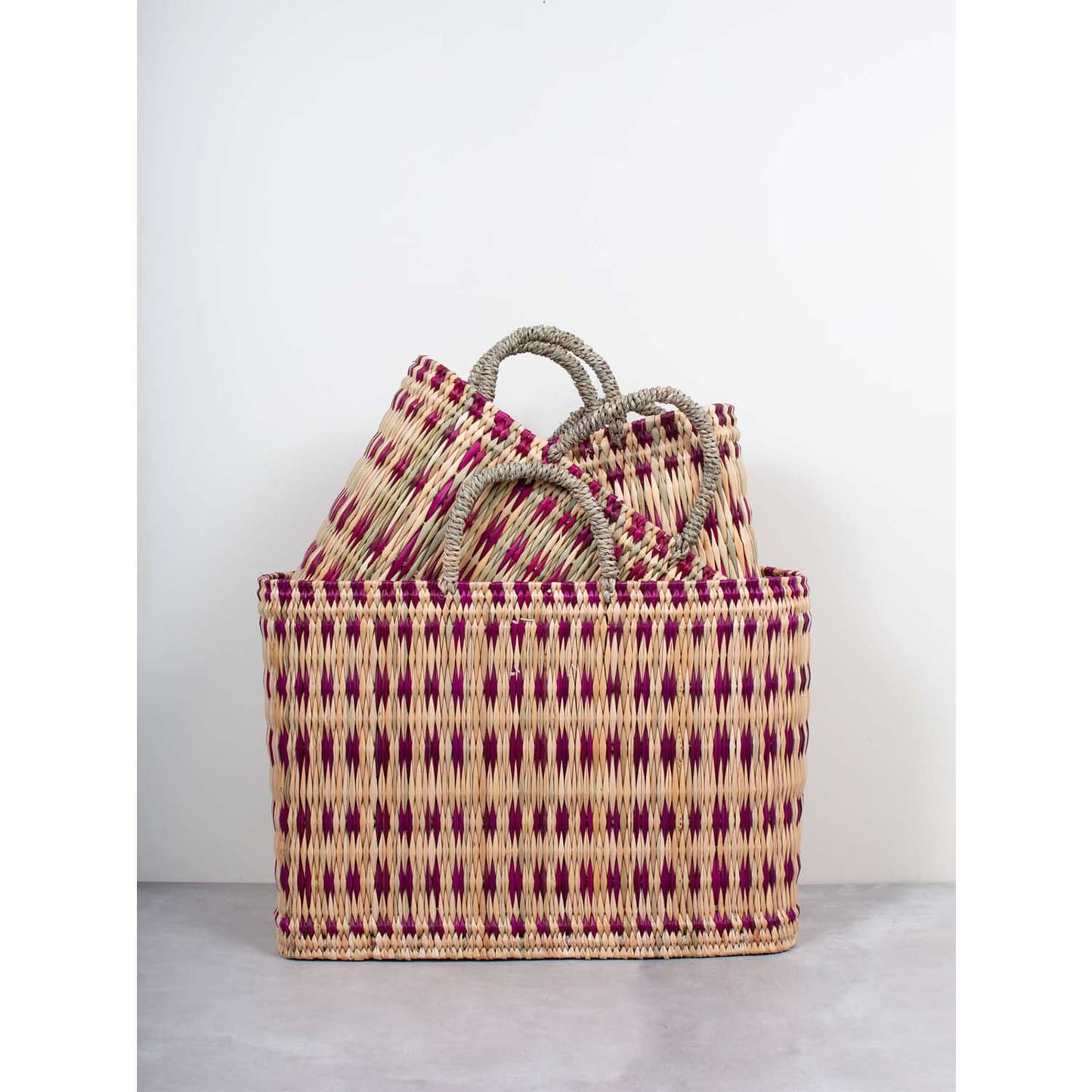 Woven Reed Basket Violet