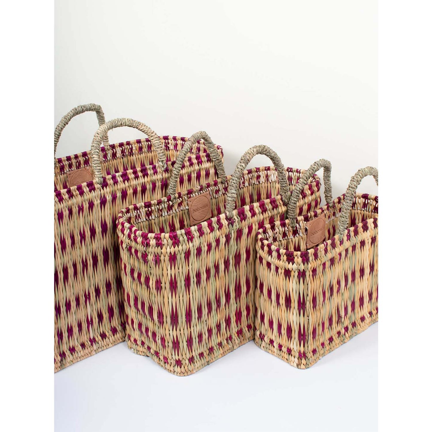 Woven Reed Basket Violet