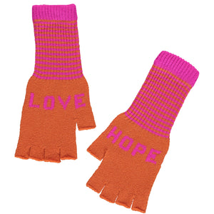 Love Hope Gloves I Orange Pink