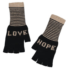 Load image into Gallery viewer, Love Hope Gloves I Black Taupe
