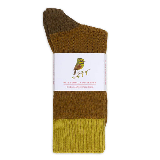 Cirl Bunting Merino Socks