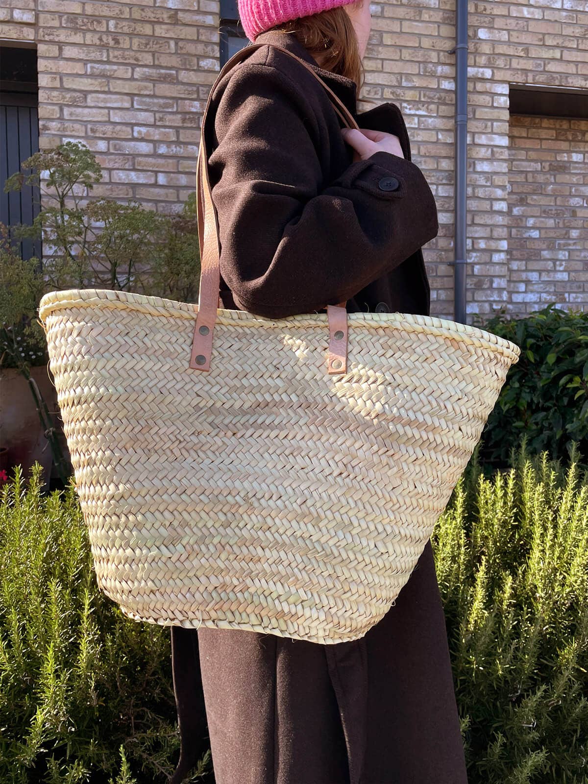 Valencia Shopper Basket I Natural
