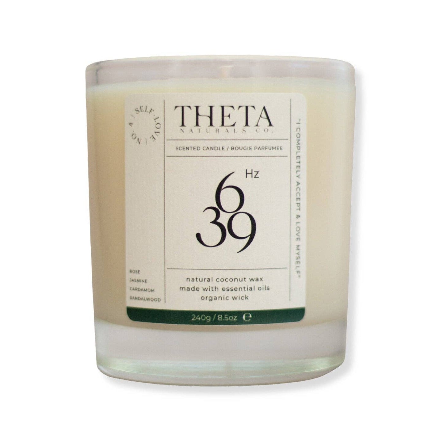 639Hz Self-Love Candle - Heart Chakra: 240g / 8.5oz