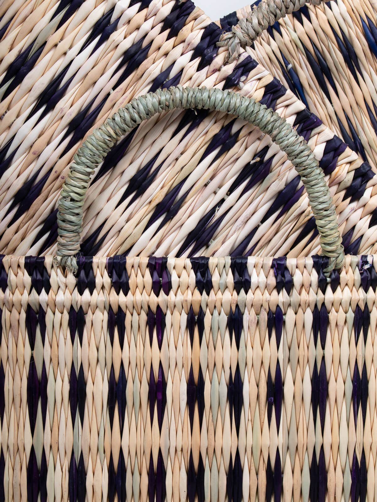 Woven Reed Basket I Indigo