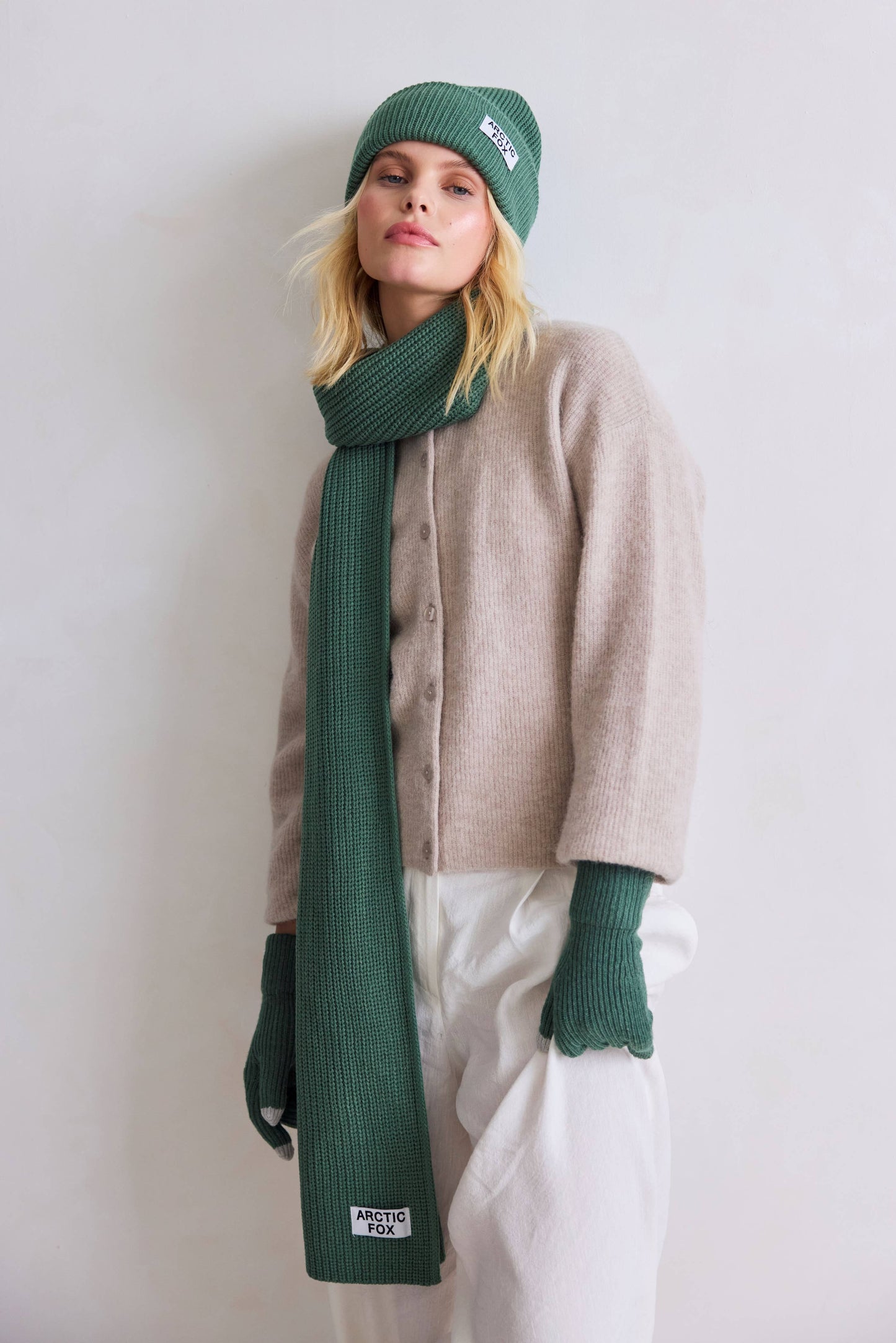 Recycled Bottle Beanie - Forest Fern