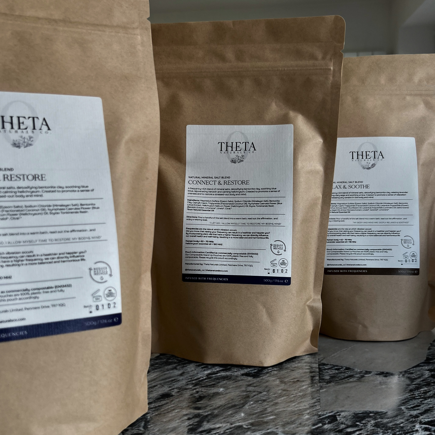 Connect & Restore - Bath Salts 500g Refill