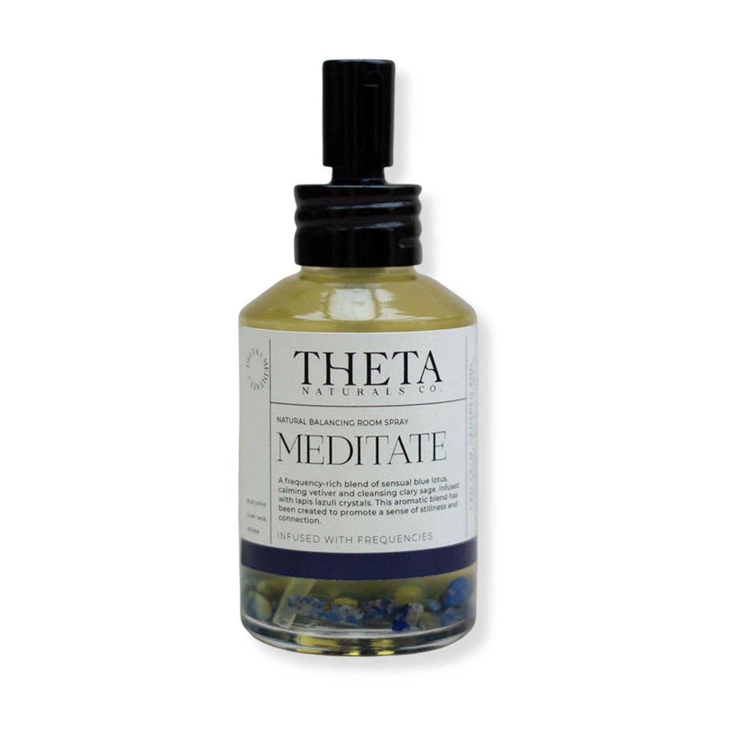 Delta Meditate Room Spray-Infused with Lapis Lazuli Crystals