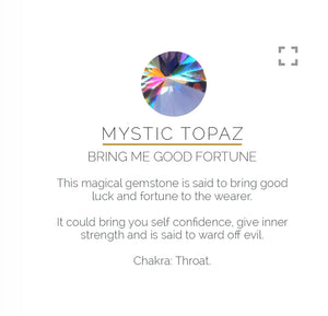 Audie Mystic Topaz Silver Ring