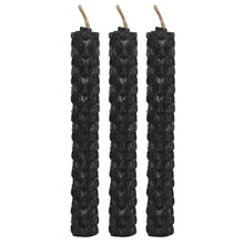 Load image into Gallery viewer, Set of 6 Black Beeswax Magic Spell Candles
