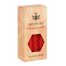 Load image into Gallery viewer, Set of 6 Red Beeswax Magic Spell Candles
