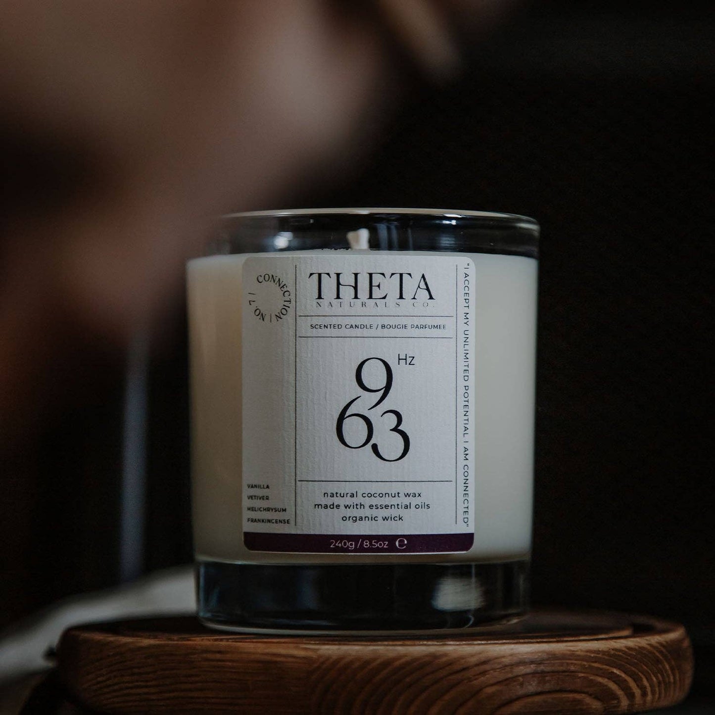 963Hz Connection Candle - Crown Chakra: 70g / 2.6oz