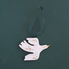 Load image into Gallery viewer, Dove Pearly White Christmas Tree Decoration Hanging
