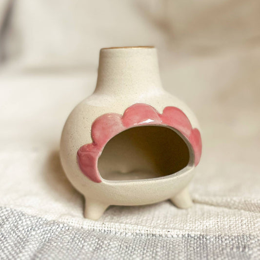Ceramic Incense Chimney - Palo Santo Burner: Pink