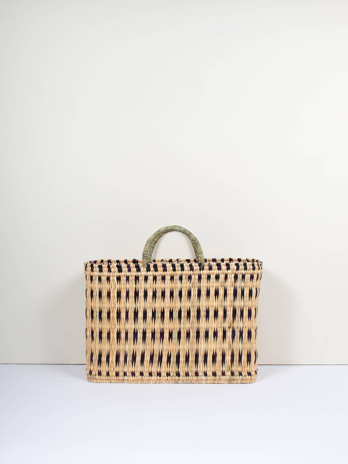 Woven Reed Basket I Indigo