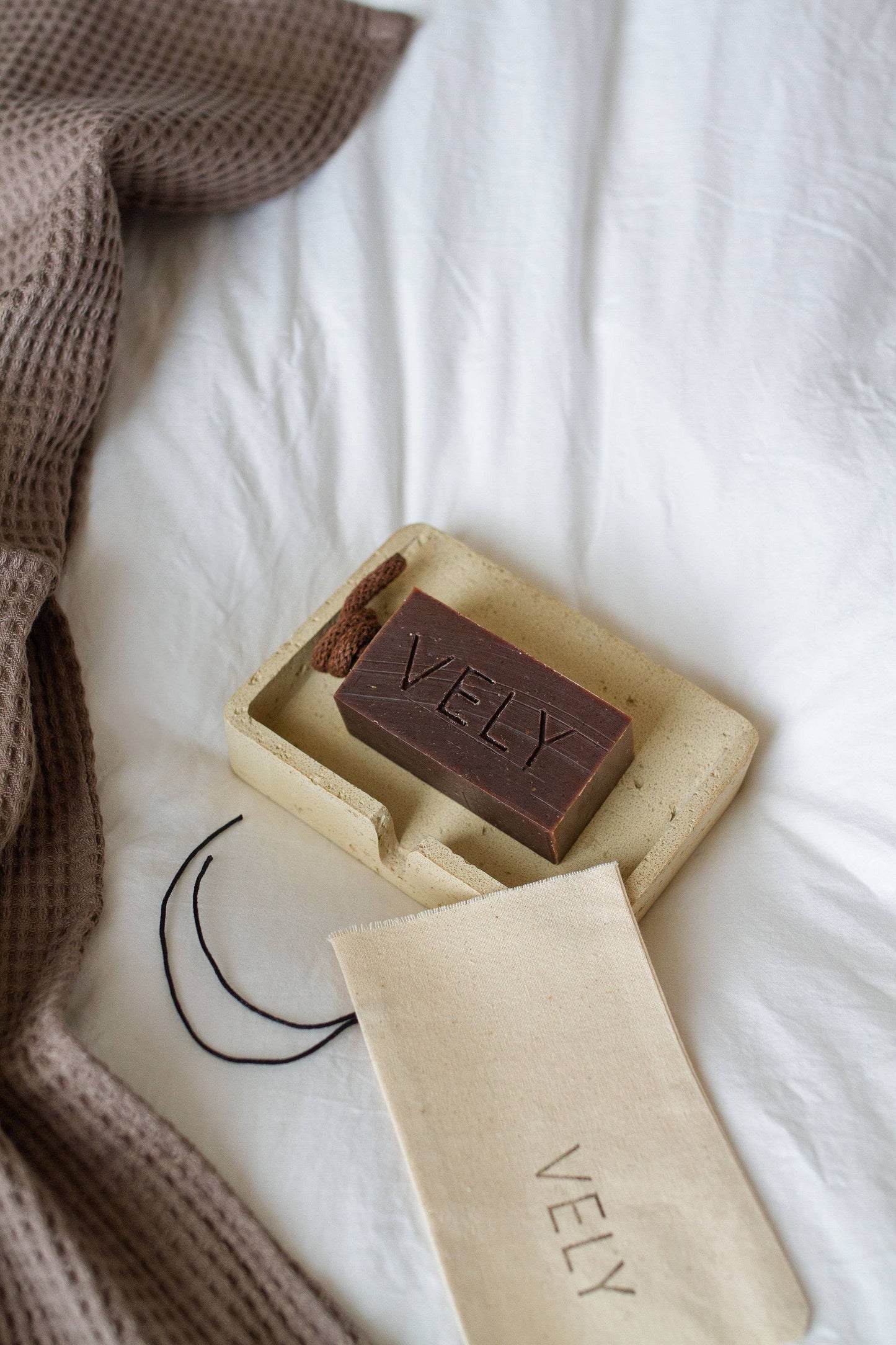 Natural Handmade Soap On A Rope "COCO"