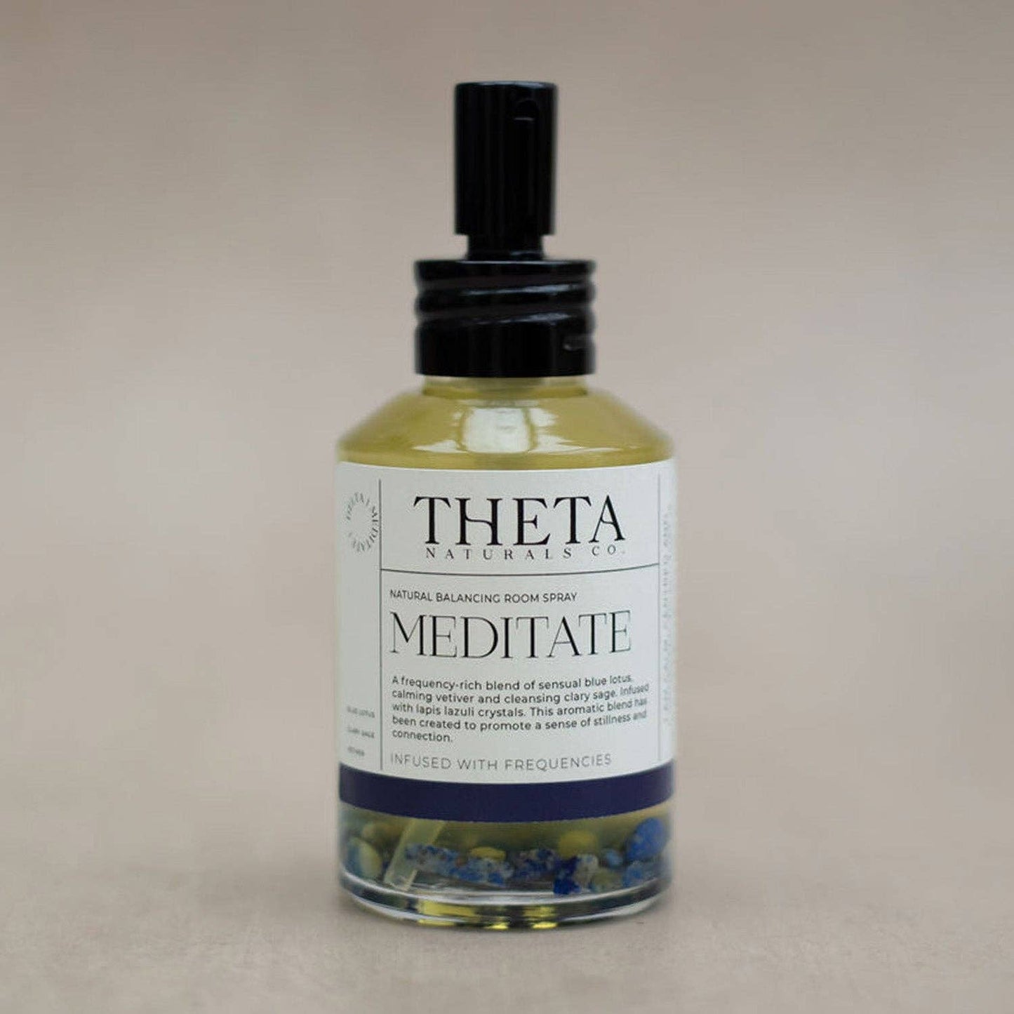Delta Meditate Room Spray-Infused with Lapis Lazuli Crystals