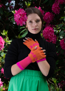 Love Hope Gloves I Orange Pink