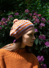 Load image into Gallery viewer, Stripe Beret I Lilac Ginger
