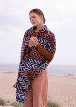 Load image into Gallery viewer, Large Zig Zag Scarf I Copper Beech
