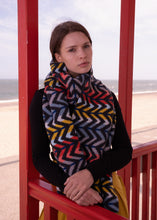 Load image into Gallery viewer, Large Zig Zag Scarf I Coral
