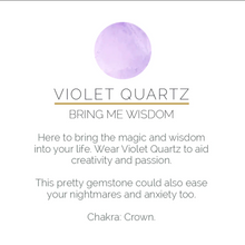 Load image into Gallery viewer, Audie Trillion Violet Quartz Gold Ring
