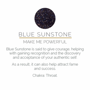 Siren Blue Sunstone Gold Ring