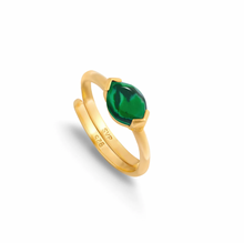 Load image into Gallery viewer, Siren Malachite Gold Ring
