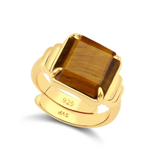 Load image into Gallery viewer, Durga Tigers Eye 18 Carat Gold Vermeil
