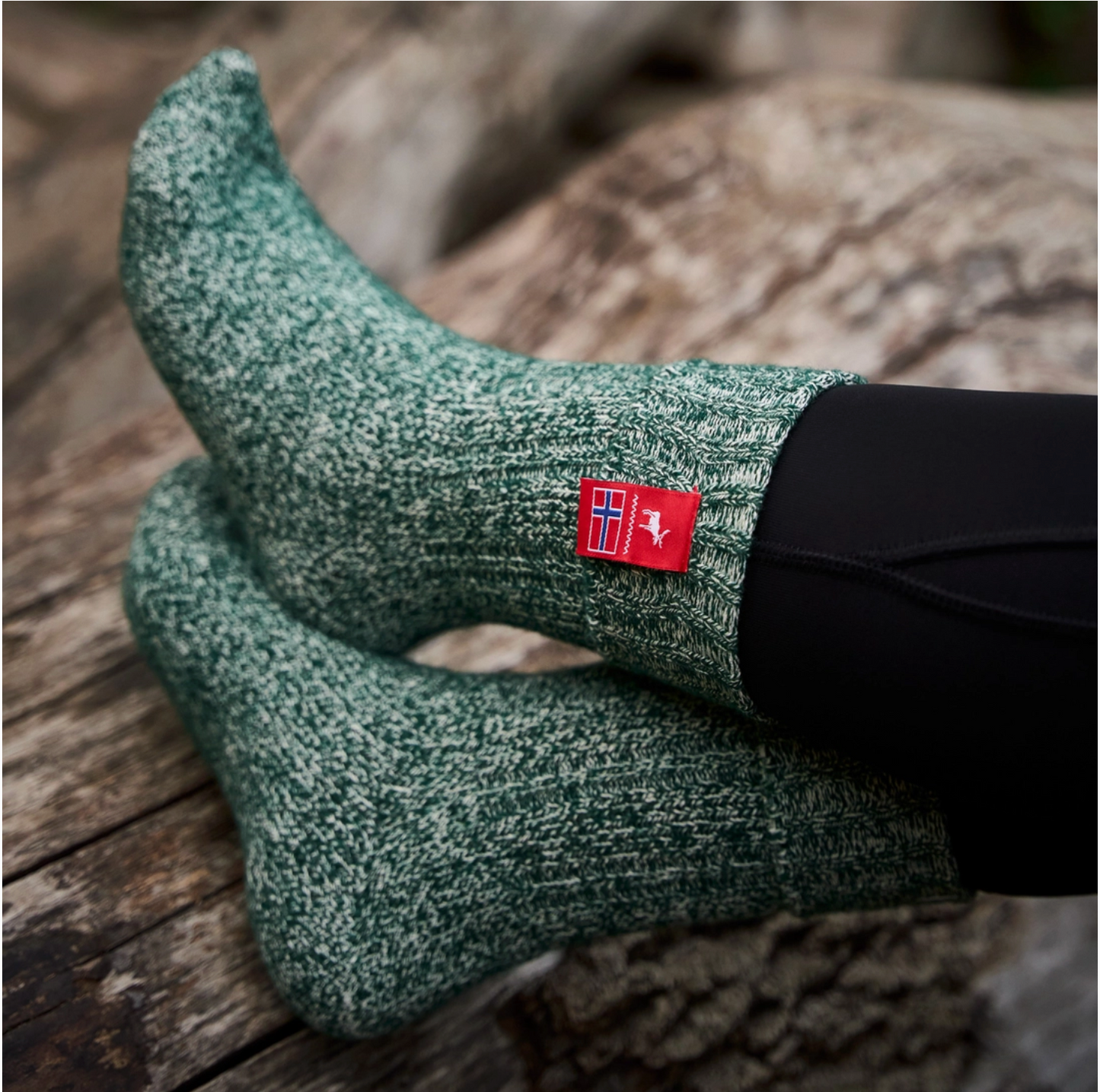 Norwegian Fjord Sock - Forest